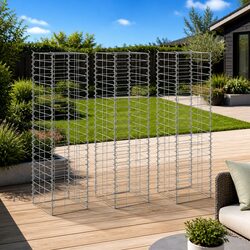 Durable Gabion Raised Beds - 3 Pack 30x30x100 cm