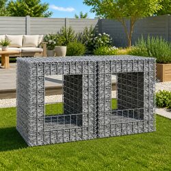 Durable Gabion Basket Posts Set of 2 for Garden Fencing