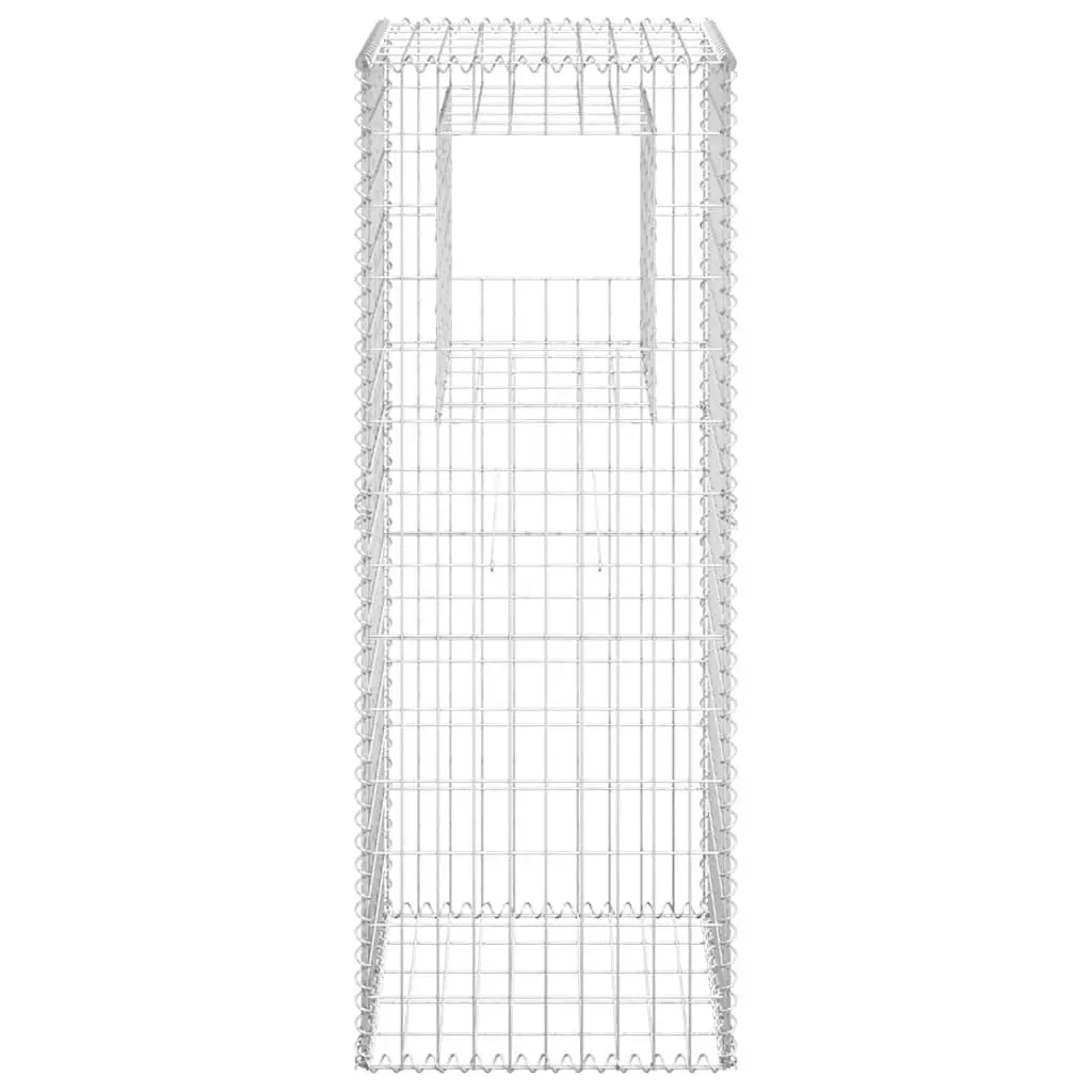 2pcs Gabion Basket Posts 50x50x140cm Iron