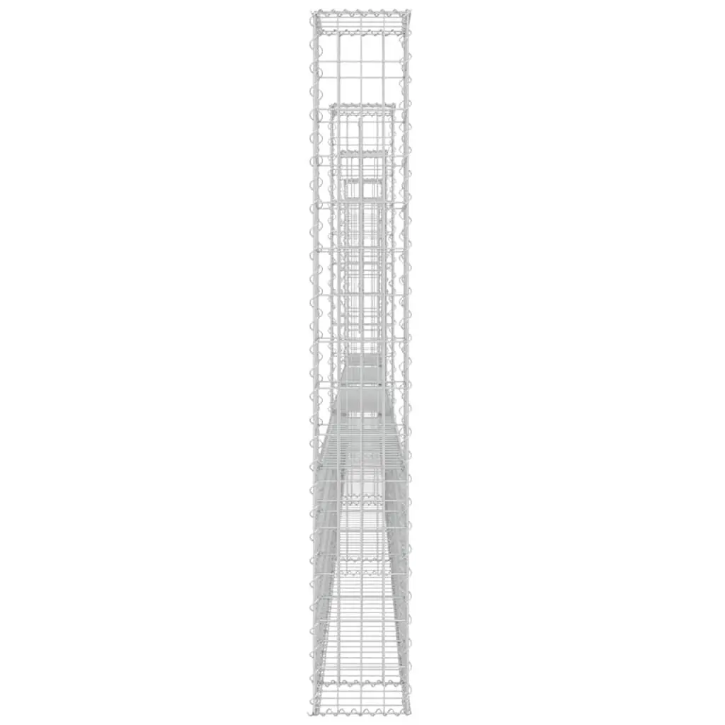 U-Shape Gabion Basket with 5 Integrated Posts for Stability