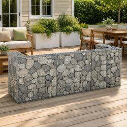 Durable Gabion Wall Waste Container for Garbage Bins