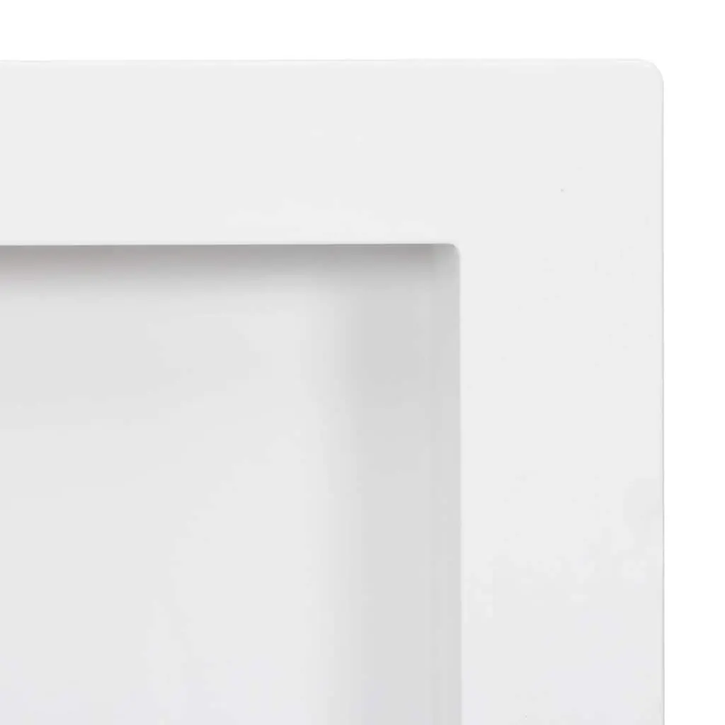 Shower Niche 2 Compartments White Bathroom Storage Wall Mounted Shelf Unit