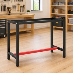 Heavy Duty Metal Work Bench Frame with Powder Coated Legs