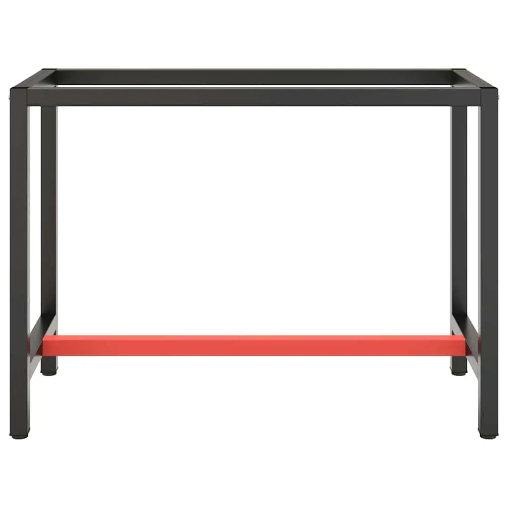 Work Bench Frame Metal Heavy Duty 110x50x79cm Black