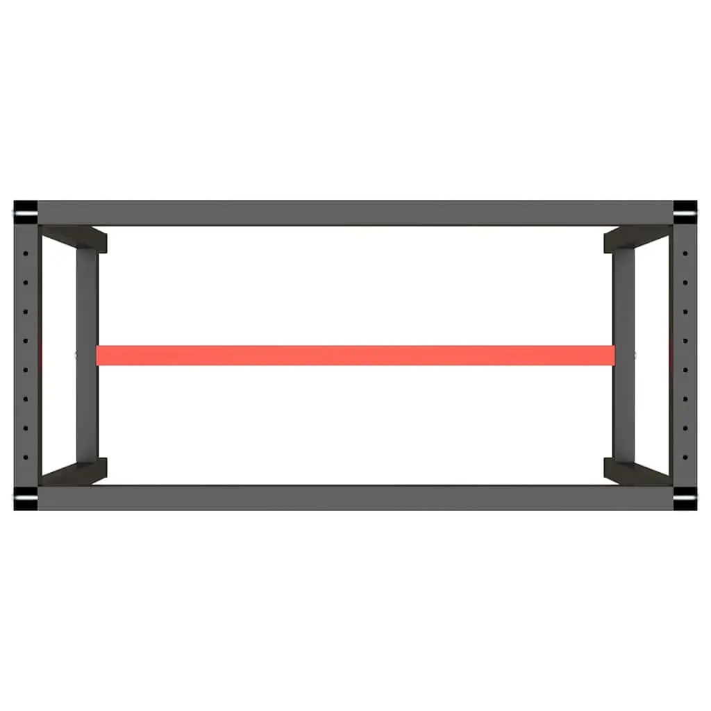 Work Bench Frame Metal Heavy Duty 110x50x79cm Black
