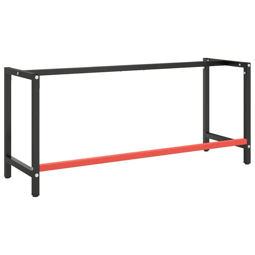 Work Bench Frame Metal 180x57x79cm Matte Black