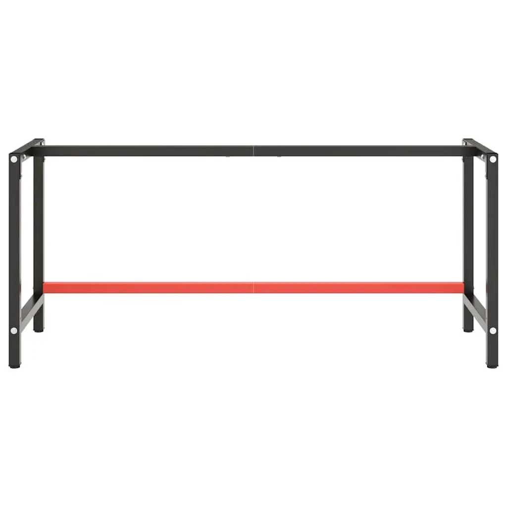 Work Bench Frame Metal 180x57x79cm Matte Black