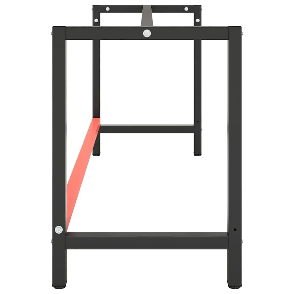 Work Bench Frame Metal 180x57x79cm Matte Black