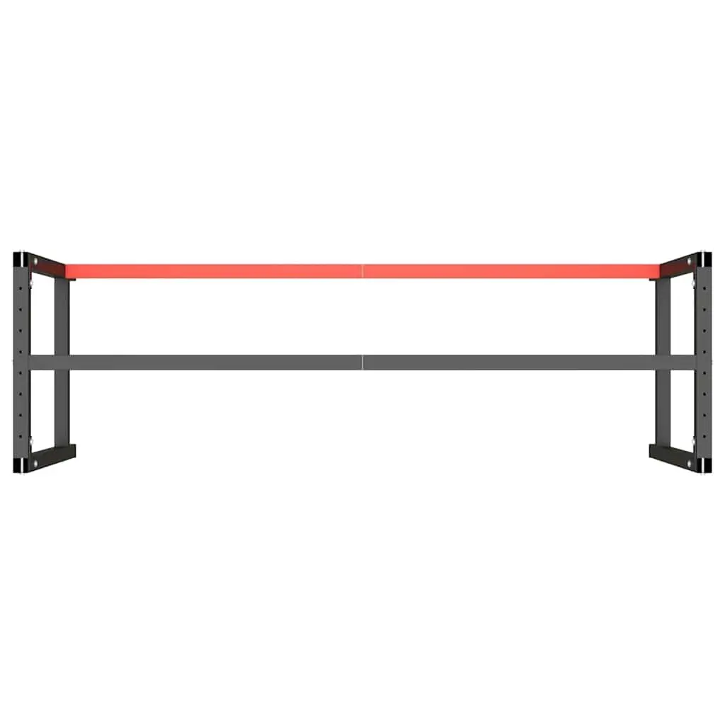 Work Bench Frame Metal 180x57x79cm Matte Black