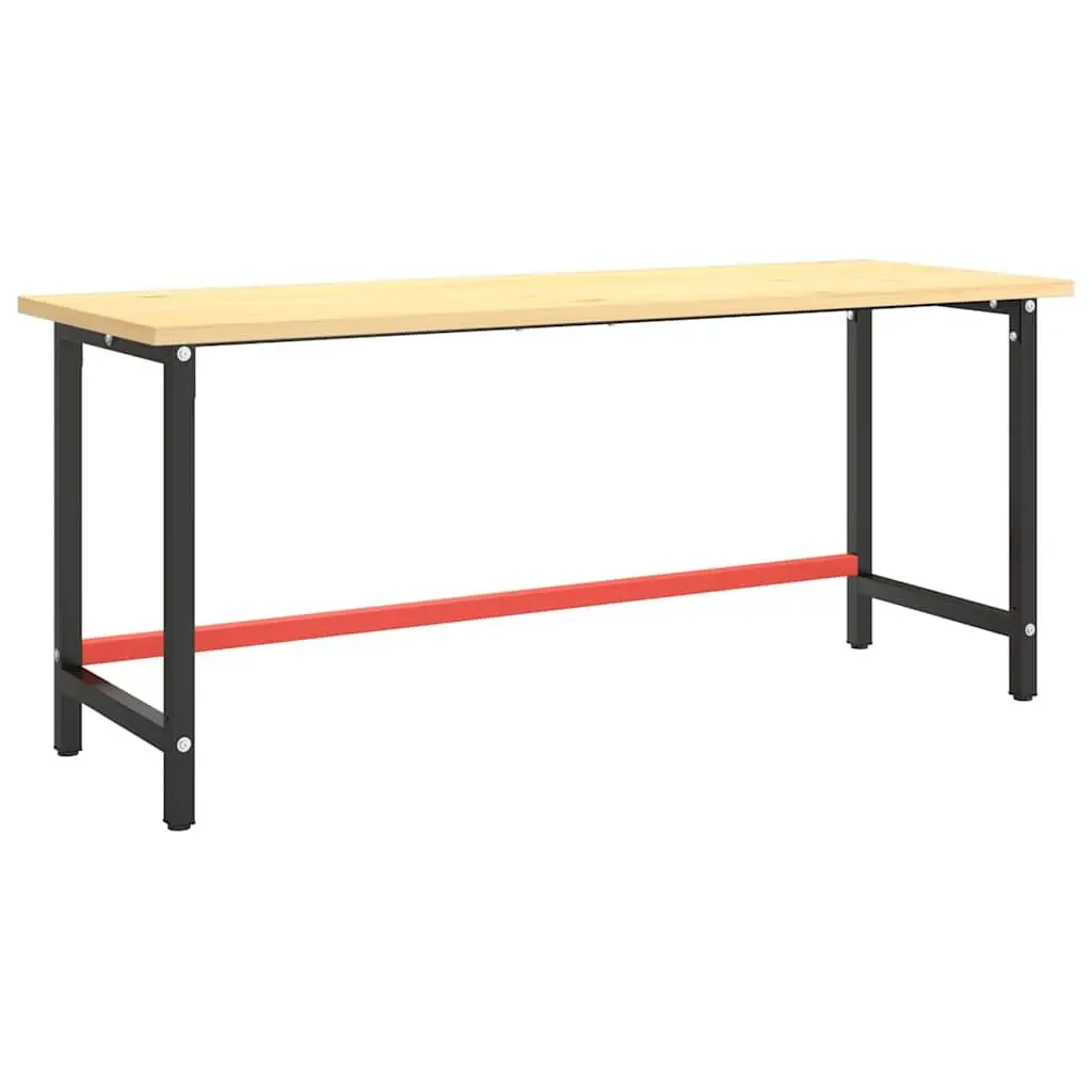 Work Bench Frame Metal 180x57x79cm Matte Black