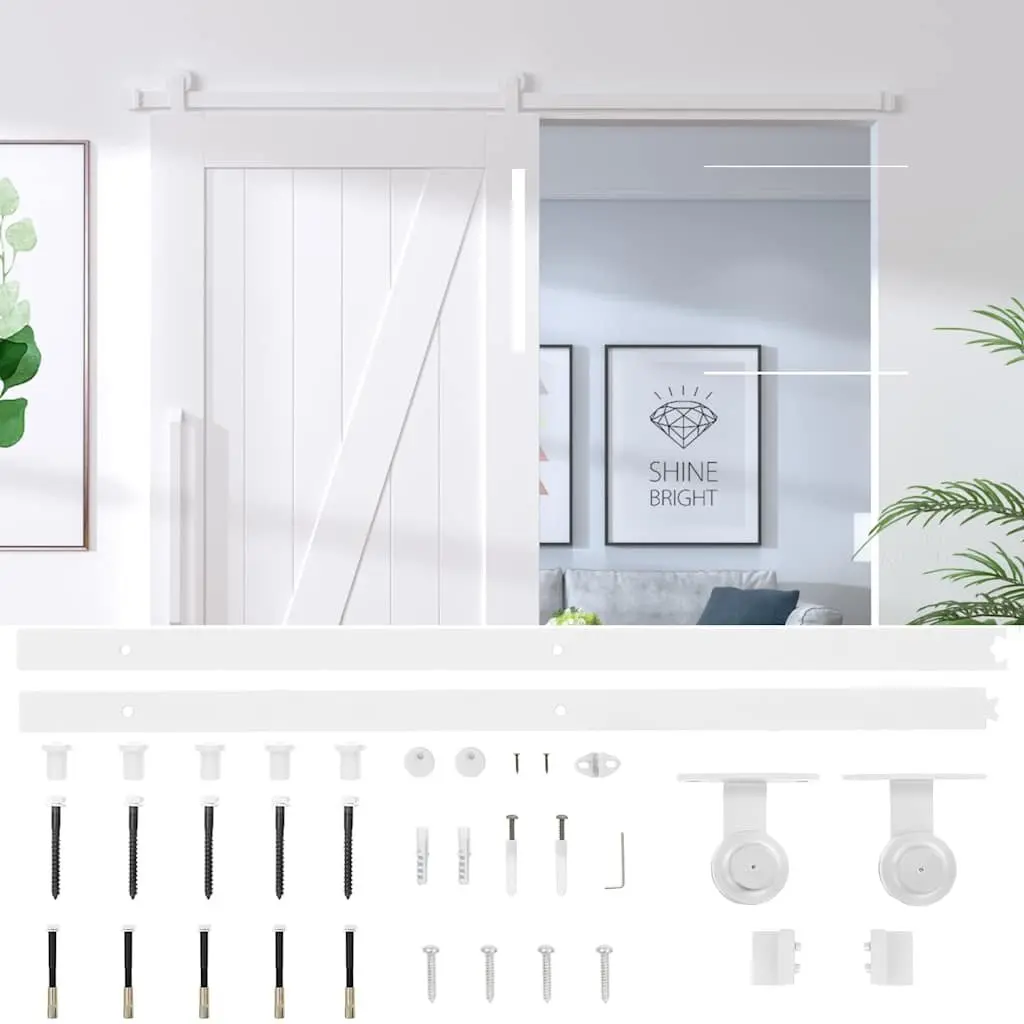 Sliding Door Hardware Kit 183cm Steel Track