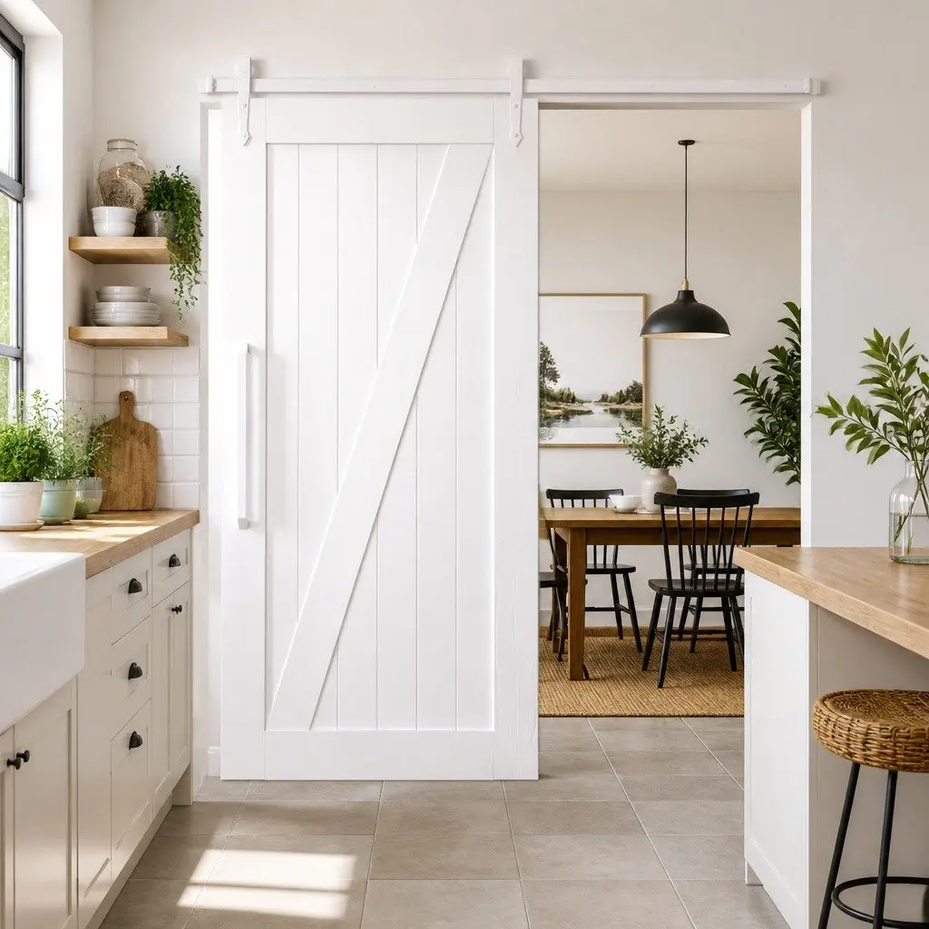 Sliding Door Hardware Kit 183cm Steel Track System