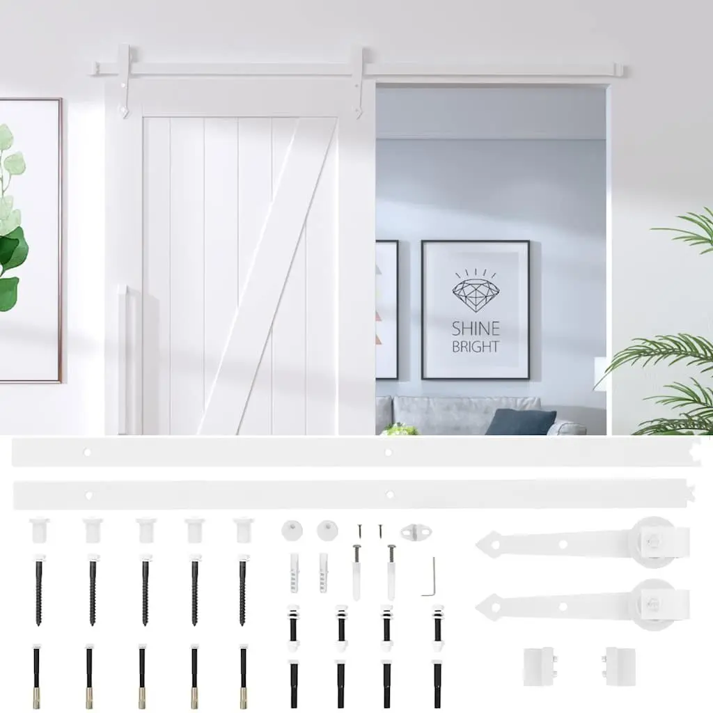Sliding Door Hardware Kit 183cm Steel Track System