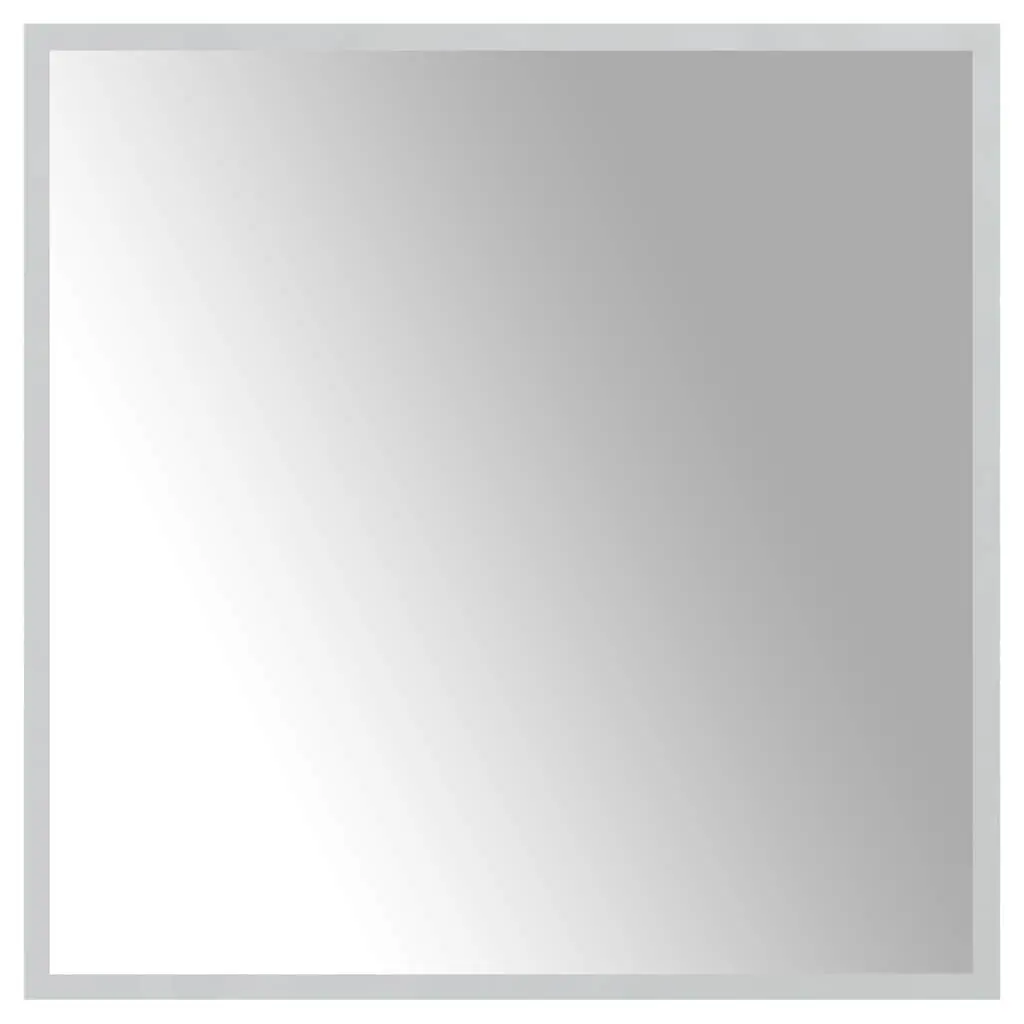 LED Bathroom Mirror 60x60 cm Waterproof USB Interface