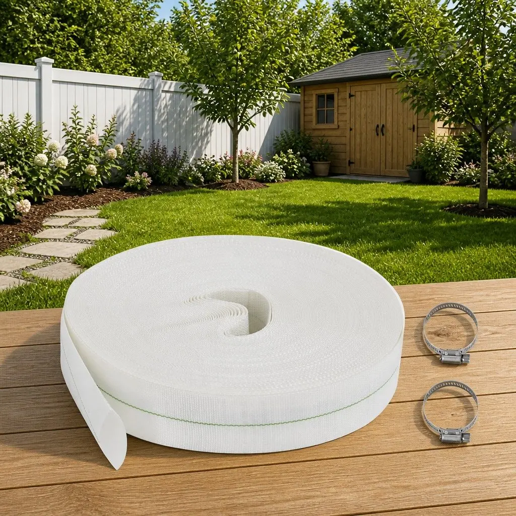 25m 1" Flat Hose for High-Pressure Water Transport