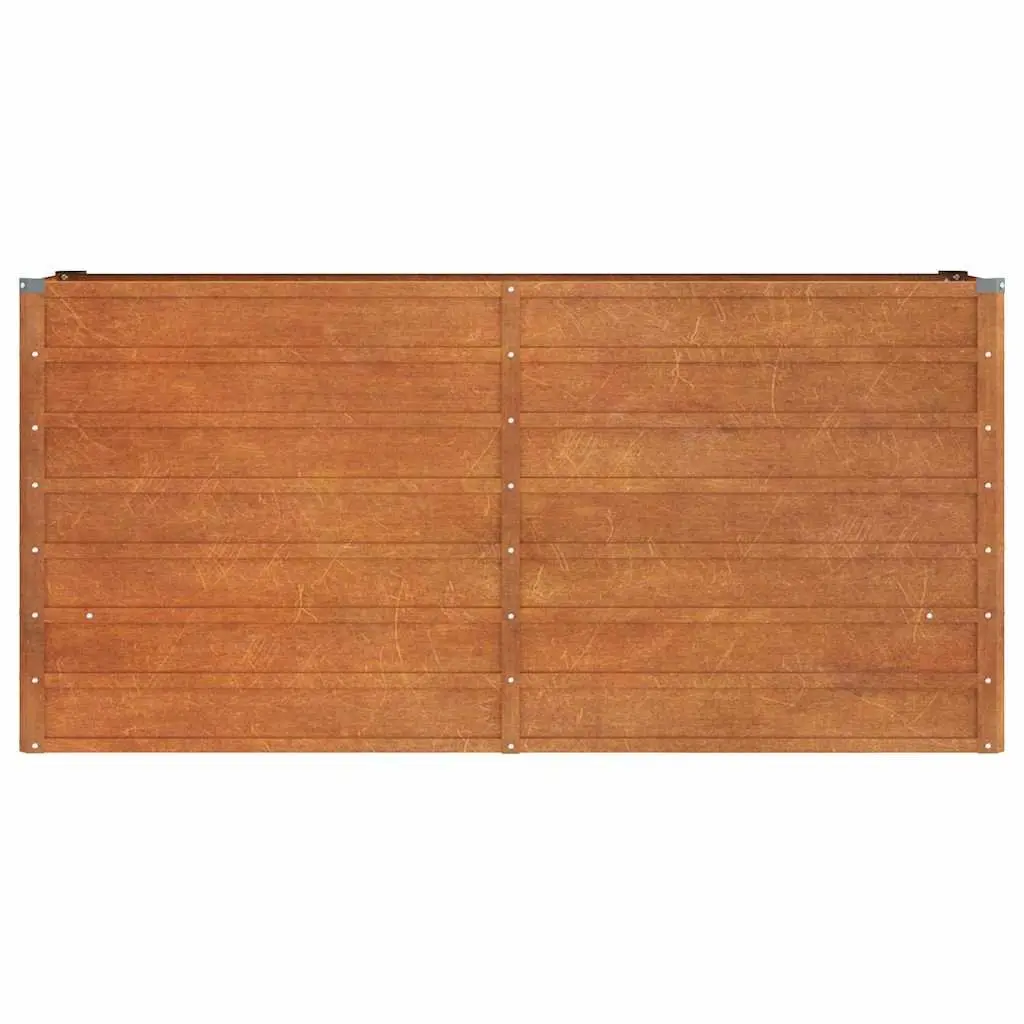Garden Raised Bed Planter Corten Steel Weathering Brown 160x40x77 cm