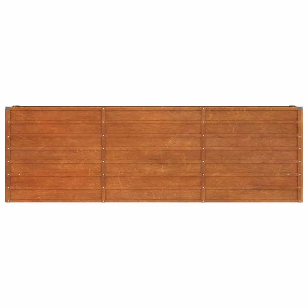 Garden Raised Bed Planter Box Corten Steel 240 x 40 x 77 cm Brown