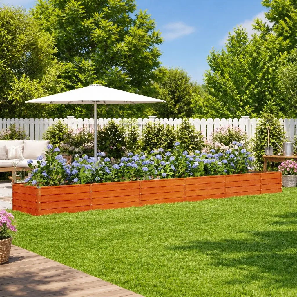 Corten Steel Raised Bed Planter for Vegetables