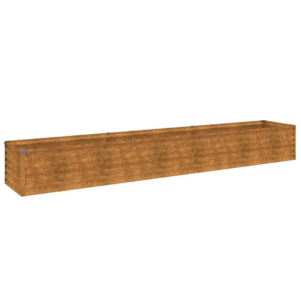 Corten Steel Garden Raised Bed 291x50x36cm