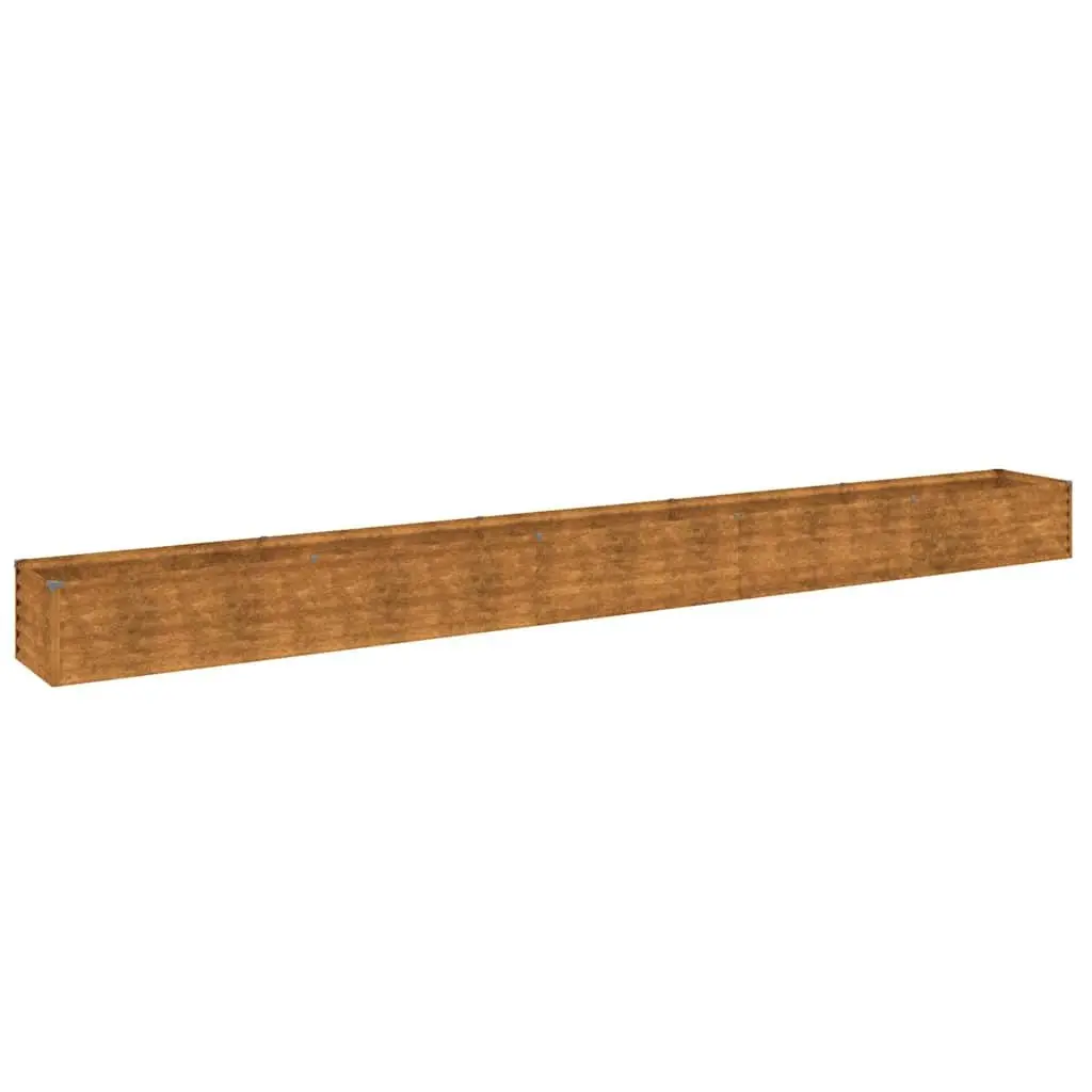Corten Steel Garden Raised Bed 482x50x36 cm for Planting