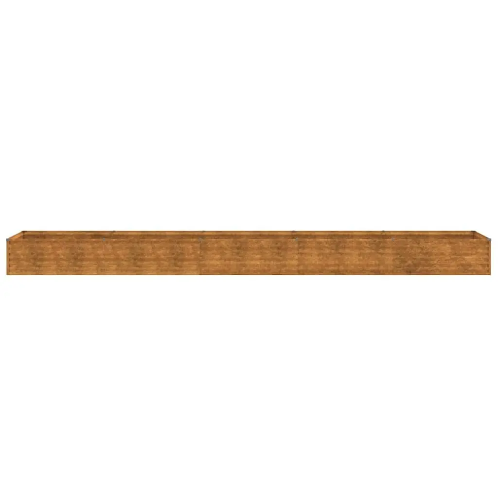 Corten Steel Garden Raised Bed 482x50x36 cm for Planting