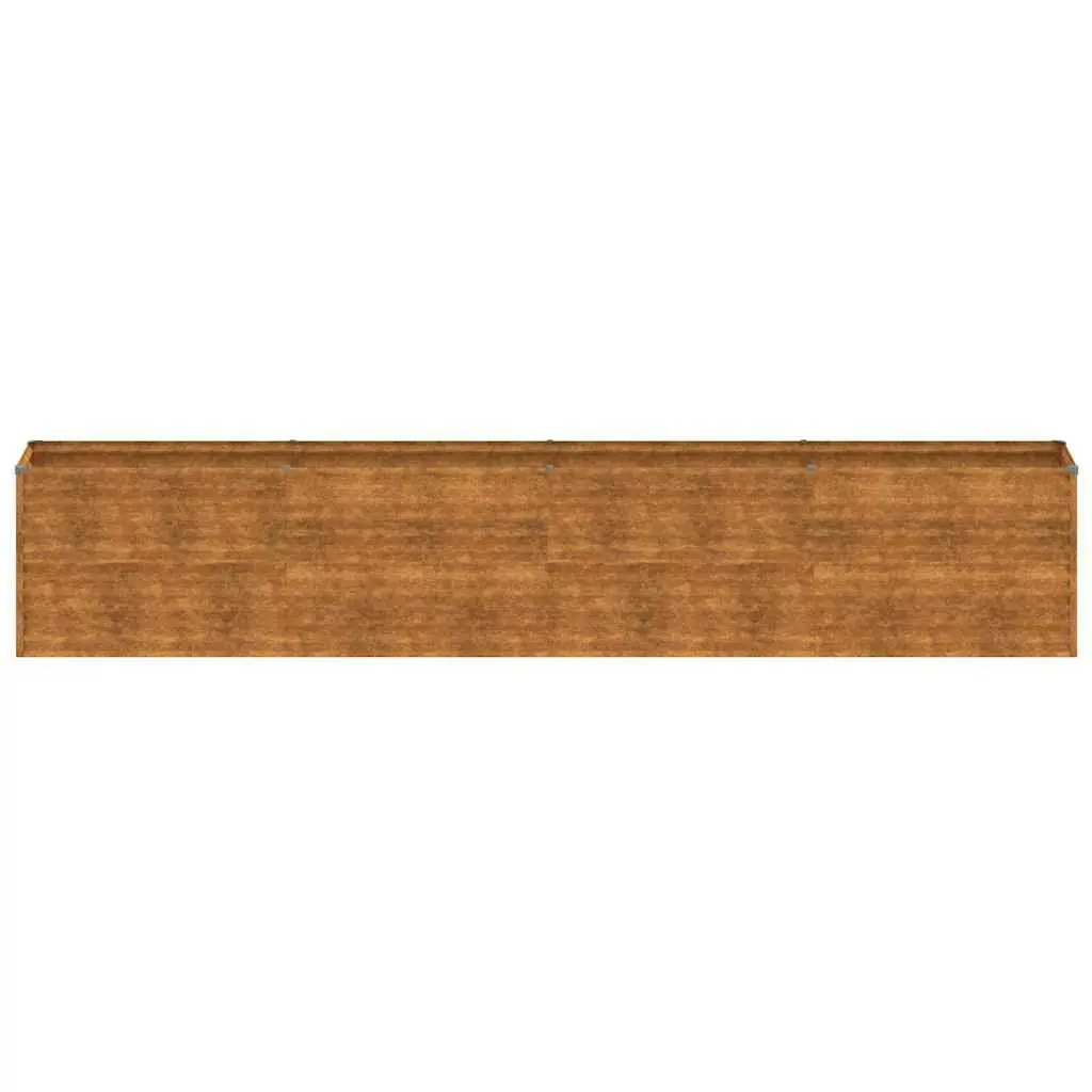 Garden Raised Bed 385x50x69 cm Corten Steel Planter Box Outdoor Garden Bed