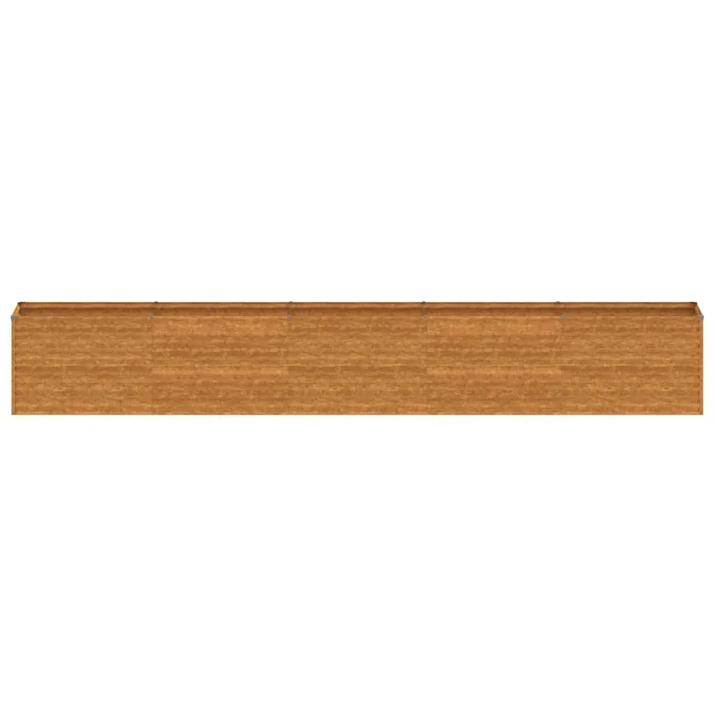 Garden Raised Bed 482x50x69 cm Corten Steel Planter Box Outdoor Vegetable Herb