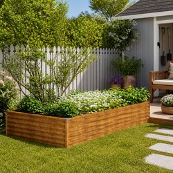Corten Steel Garden Raised Bed 291x100x36 cm
