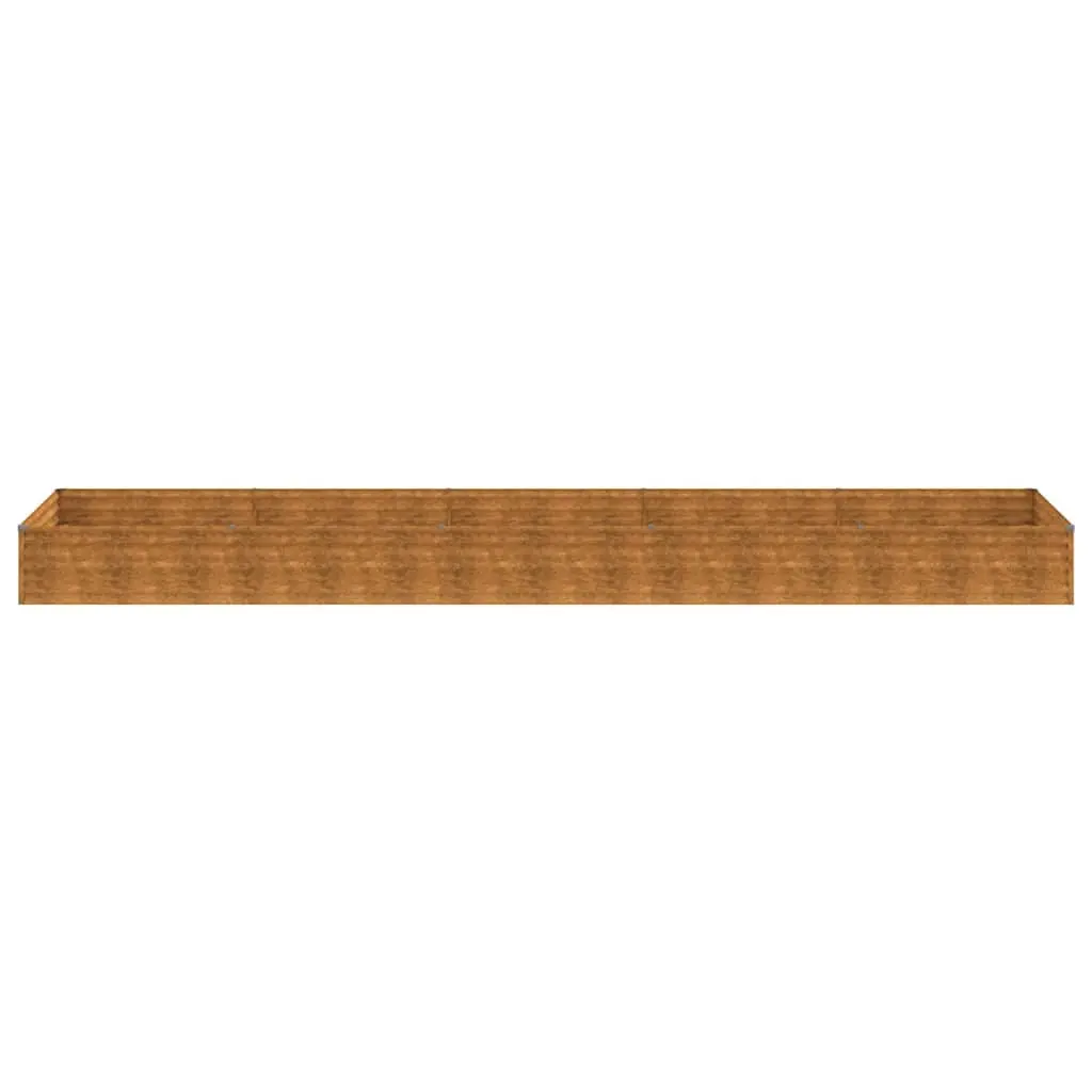 Corten Steel Raised Garden Bed 482x100x36 cm