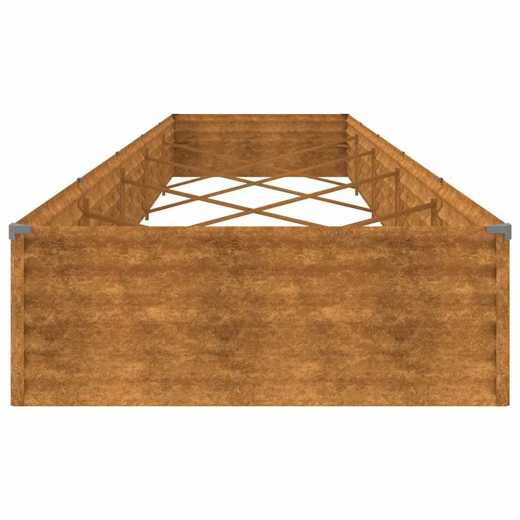 Corten Steel Raised Garden Bed 482x100x36 cm