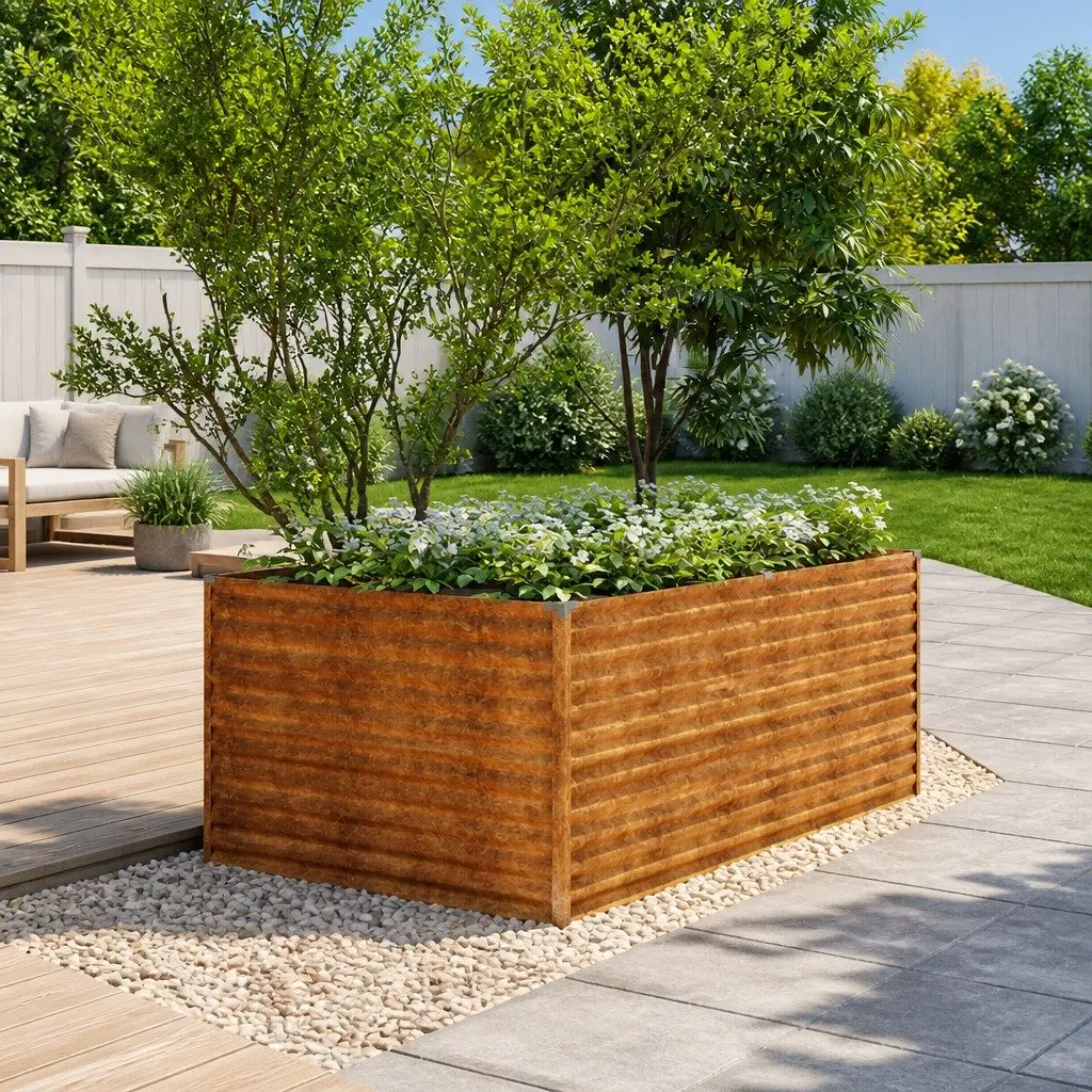 Raised Garden Bed 196x100x69 cm for Vegetables
