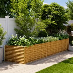 Corten Steel Raised Bed for Vegetables & Flowers 479x100x69cm