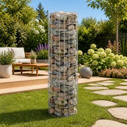 Galvanised Steel Circular Gabion Pole for Garden Borders