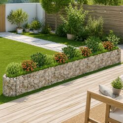 Durable Galvanised Iron Gabion Raised Bed for Gardens