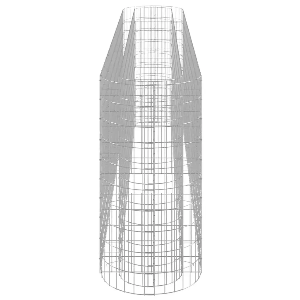 Gabion Raised Bed Galvanised Iron 330x50x100cm Silver