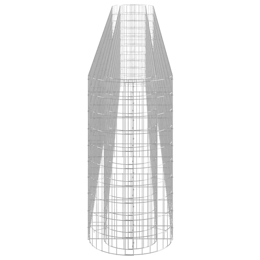 Raised Bed Planter Galvanised Iron Silver 540x50x100cm Garden Border Sturdy Construction