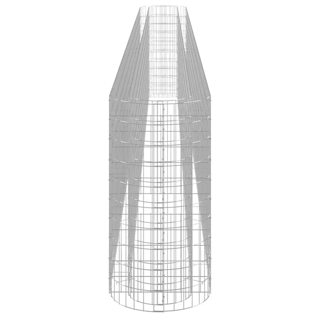 Gabion Raised Bed Galvanised Iron 610x50x100cm Silver