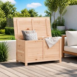 Sturdy Outdoor Storage Box 100x50x56 cm Solid Fir Wood