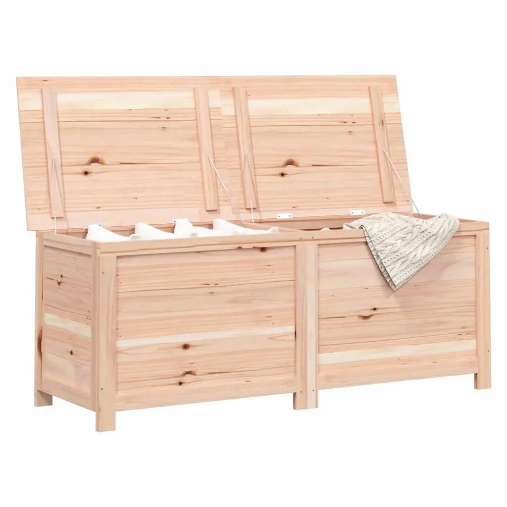 Outdoor Storage Box Solid Fir Wood 150x50x56 cm Brown
