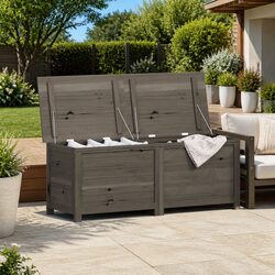 Solid Wood Fir Outdoor Storage Box for Garden Items