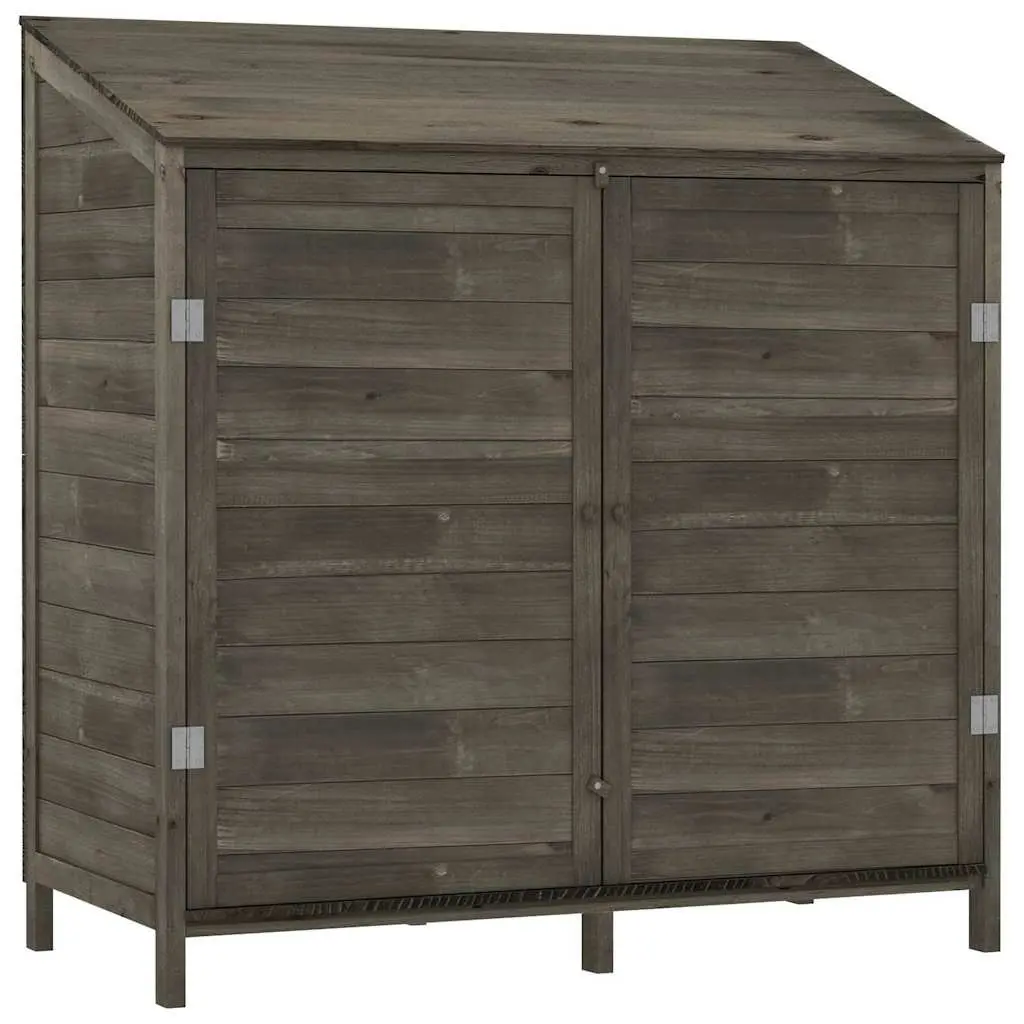 Solid Fir Garden Shed in Anthracite for Outdoor Storage