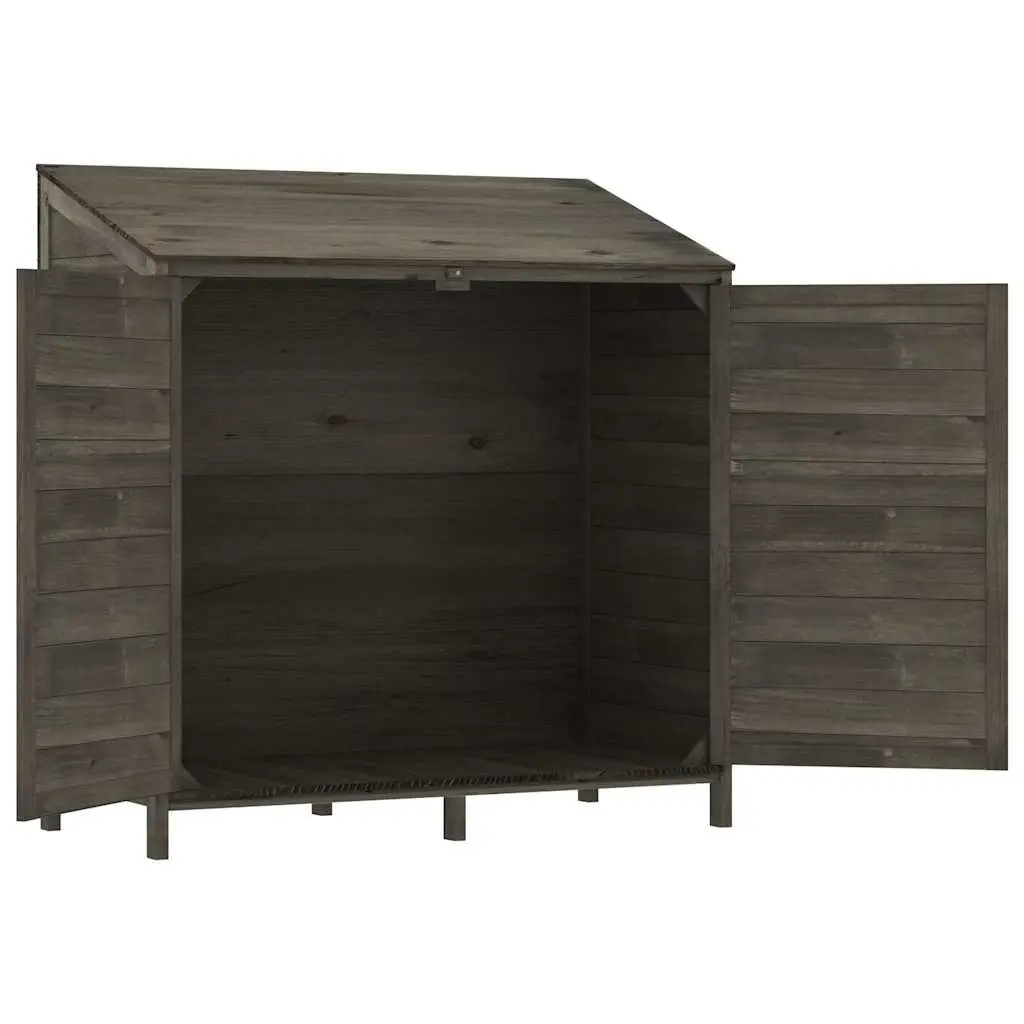 Solid Fir Garden Shed in Anthracite for Outdoor Storage