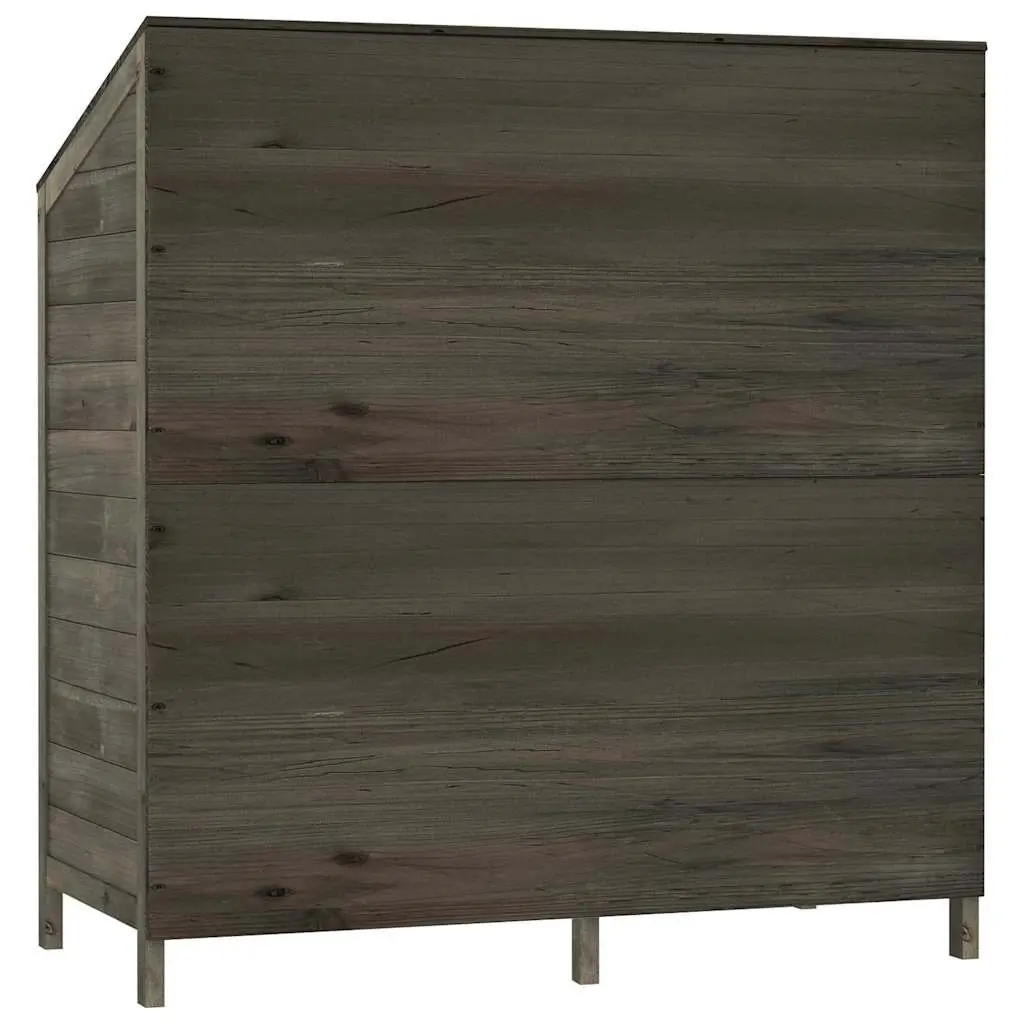 Solid Fir Garden Shed in Anthracite for Outdoor Storage