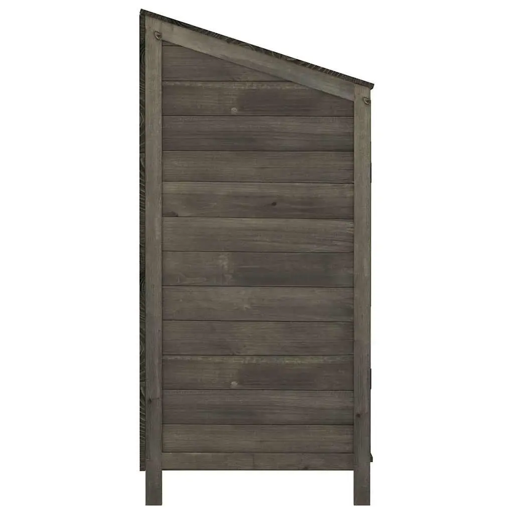 Solid Fir Garden Shed in Anthracite for Outdoor Storage