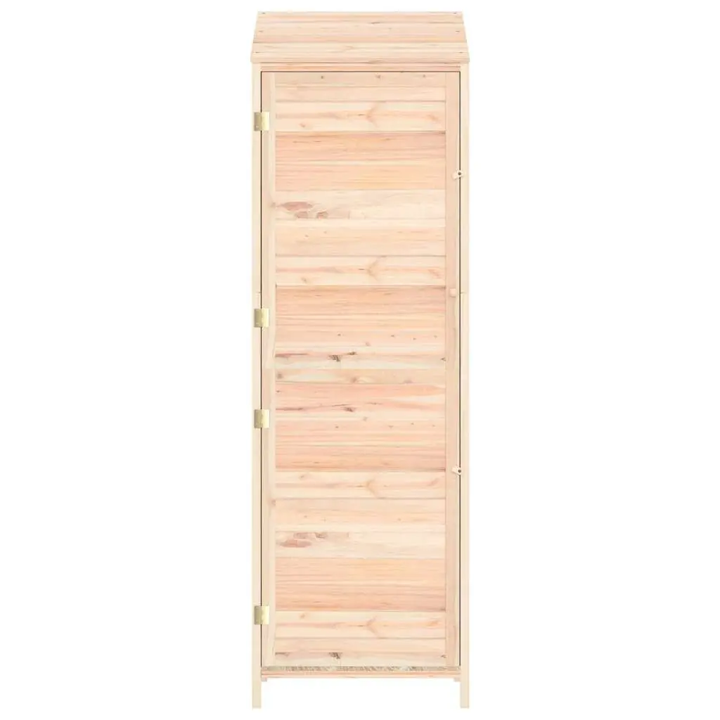 Garden Shed Solid Wood Fir 55x52x174.5cm Brown