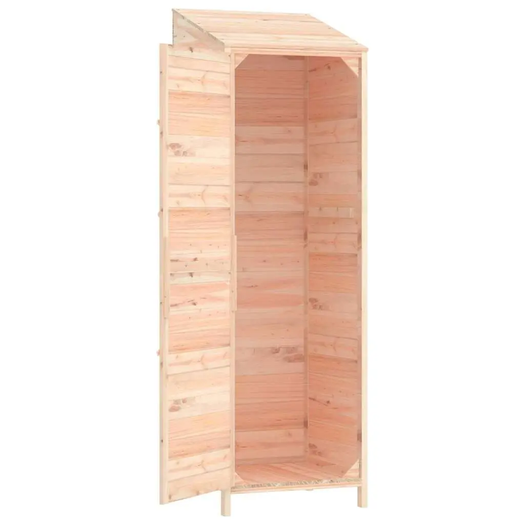 Garden Shed Solid Wood Fir 55x52x174.5cm Brown