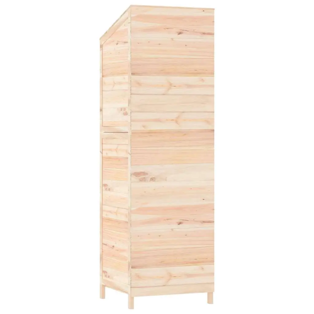 Garden Shed Solid Wood Fir 55x52x174.5cm Brown