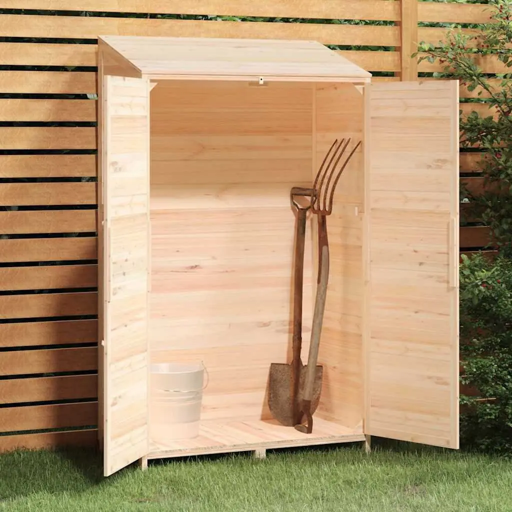 Wooden Garden Shed 102x52x174.5 cm for Outdoor Storage