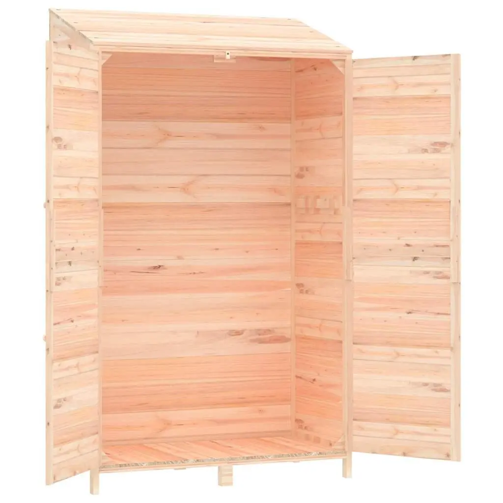 Wooden Garden Shed 102x52x174.5 cm for Outdoor Storage