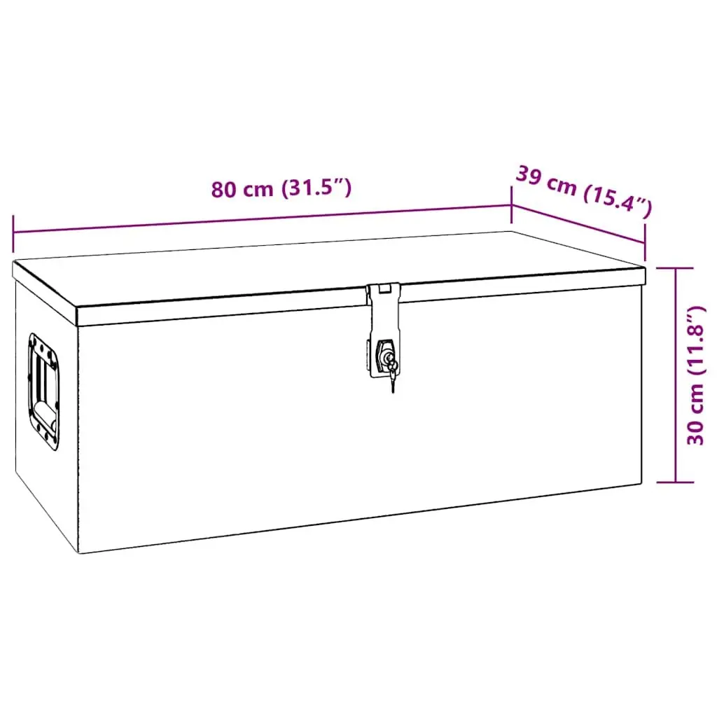 Black Aluminium Tool Organiser with Lock